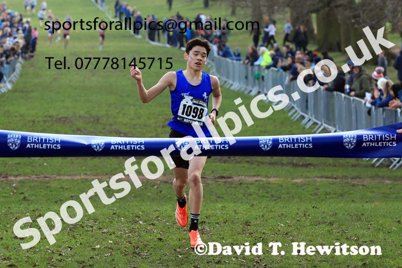 Boys Under-15s, 2024 CAU Inter Counties Cross Country Champs., Wollaton Park, Nottingham. Photo: David T. Hewitson/Sports for All Pics